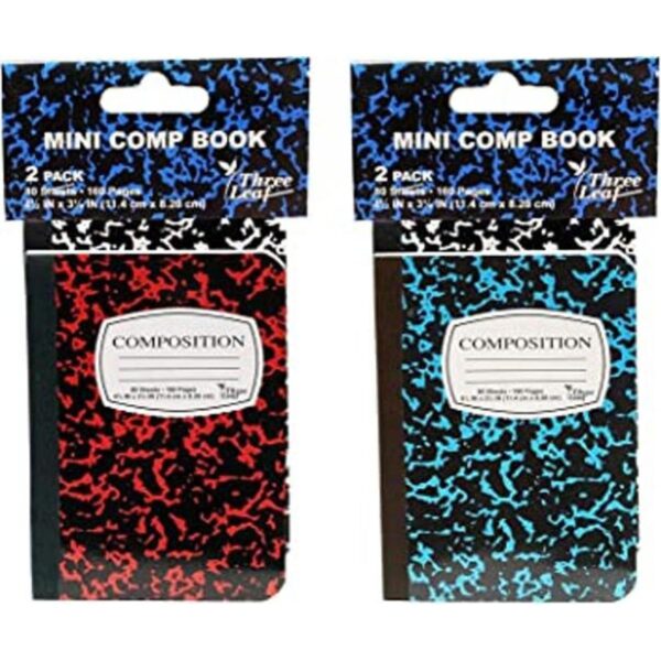 Paquete de 4 mini cuadernos de composición de mármol 412_1
