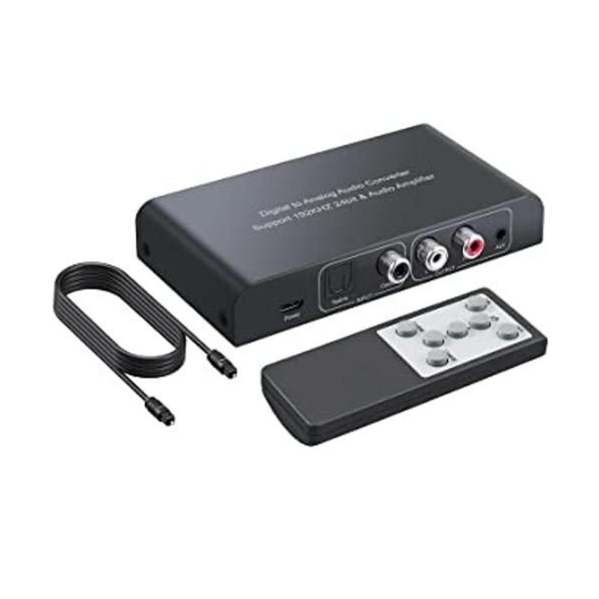 PROZOR Convertidor DAC de 192 KHz Toslink coaxial SPDIF