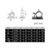 Paquete de 25 clips de cable ajustables de nailon para