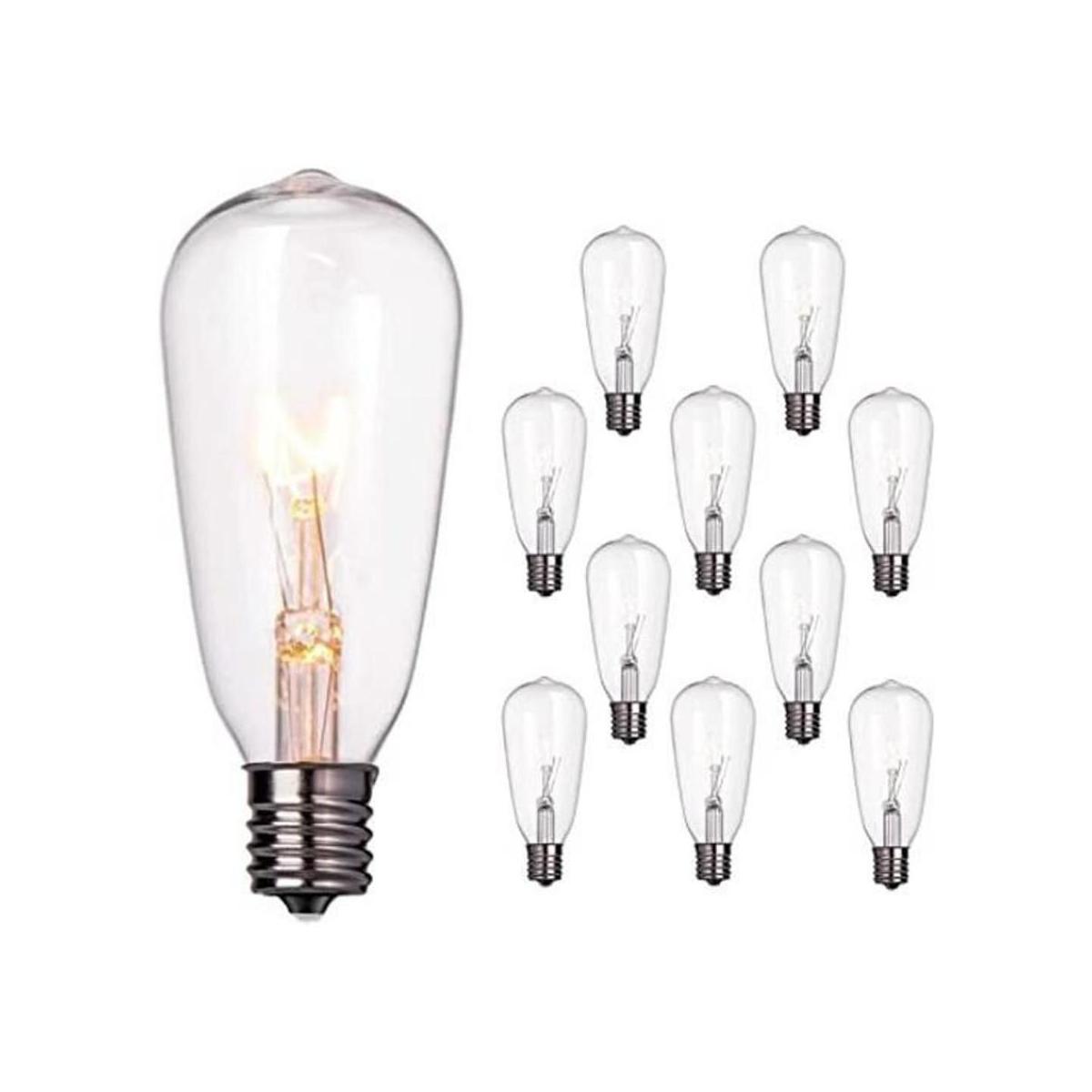 Paquete de 10 bombillas de repuesto Edison de 7