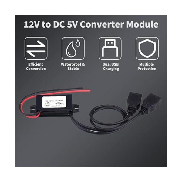 Keenso Convertidor DC impermeable de 3 A CC 12 V a CC 5_2