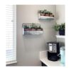 ShabbyDecor Juego de 2 estantes de metal galvanizado