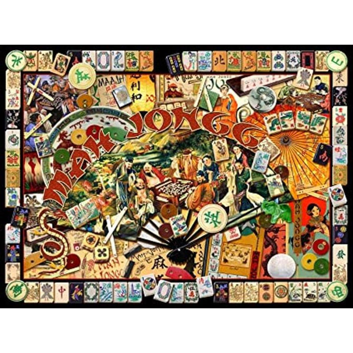 Mah Jongg Masters Rompecabezas de 1000 piezas collage