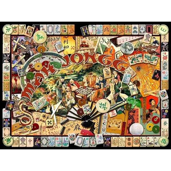 Mah Jongg Masters Rompecabezas de 1000 piezas collage_5