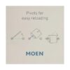 Moen Genta Soporte de papel higiénico pivotante moderno_2