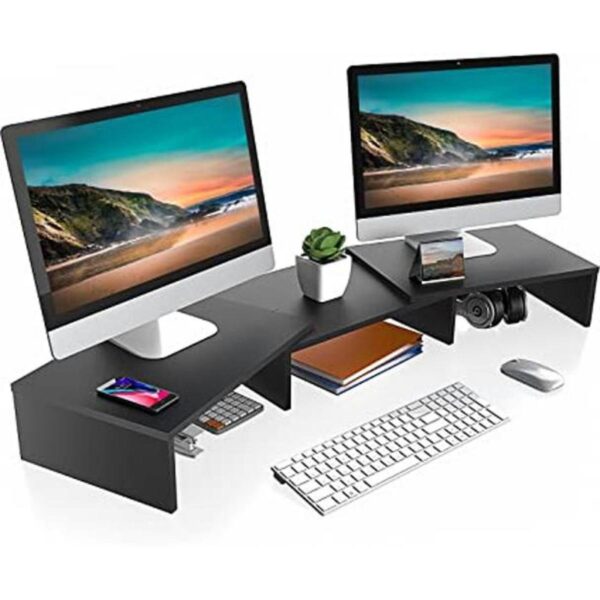 FITUEYES Soporte doble para monitor Elevador de monitor_1