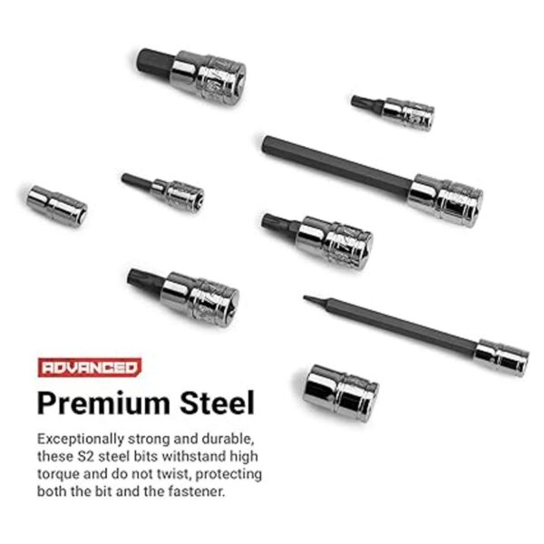 Capri Tools Llave de vaso larga hexagonal SAE_2
