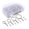 Swpeet Kit de 300 llaveros con cadena y 100 anillos de_1