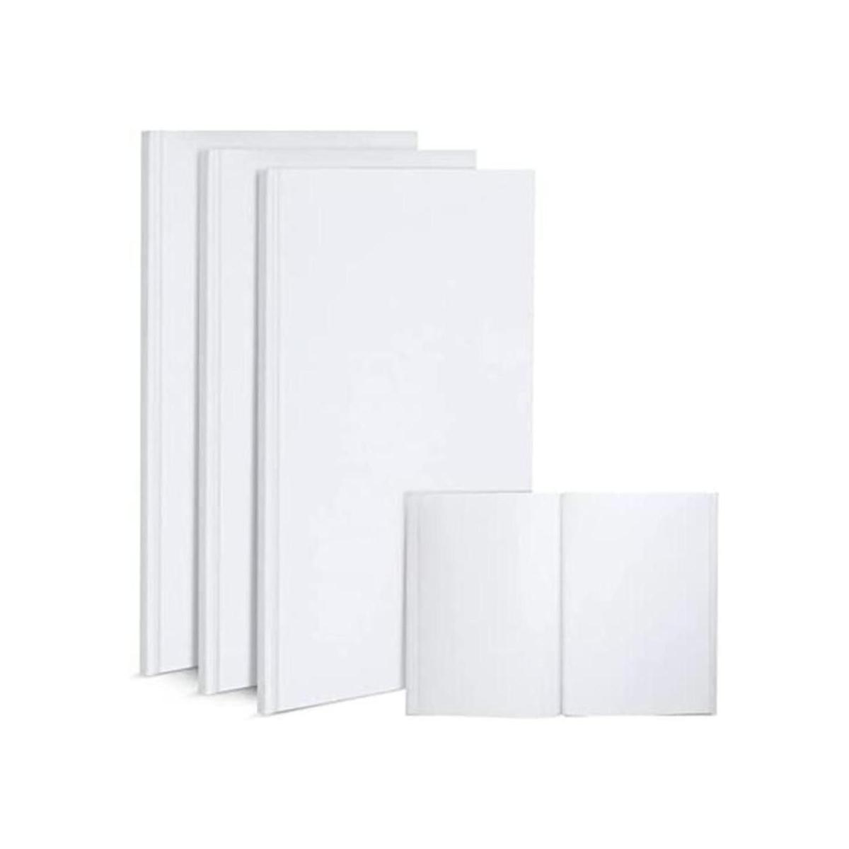 Paquete de 3 libros de tapa dura en blanco para que los