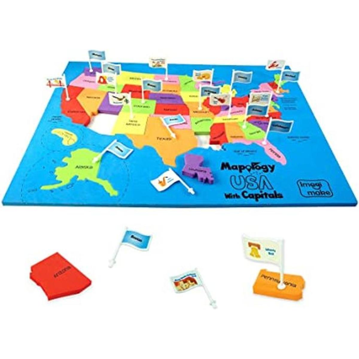 Imagimake Mapology USA with Capitals Aprende Estados