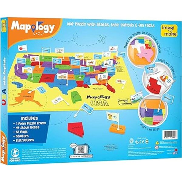 Imagimake Mapology USA with Capitals Aprende Estados_5