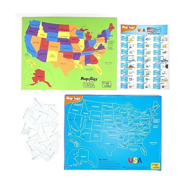 Imagimake Mapology USA with Capitals Aprende Estados_4