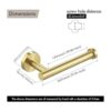 KES Soporte para papel higiénico de baño de latón_2