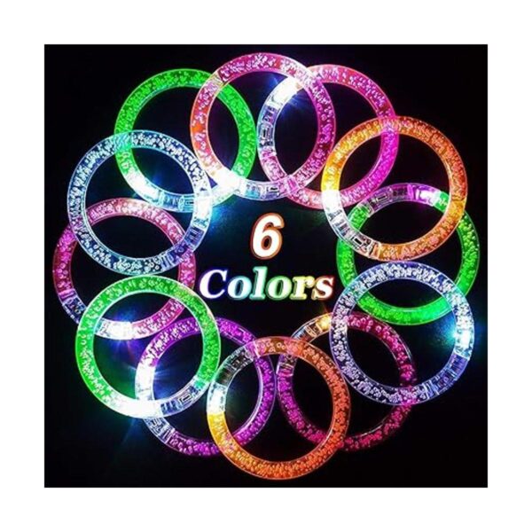 Paquete de 24 pulseras LED que brillan en la oscuridad_2