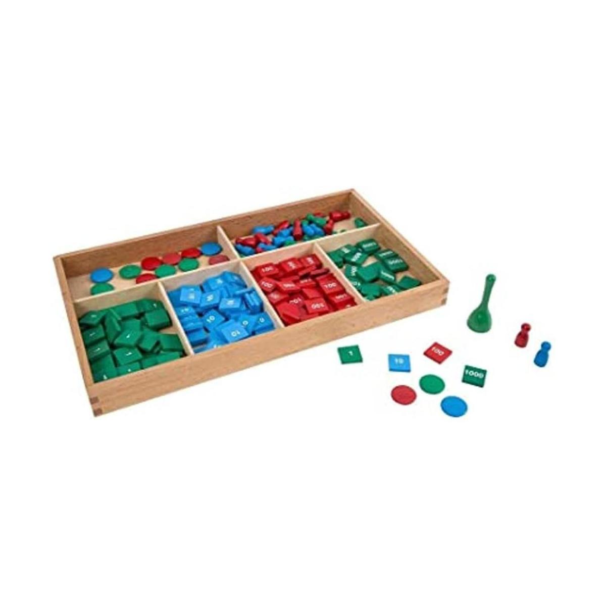 LEADER JOY Montessori Juego de sellos de materiales