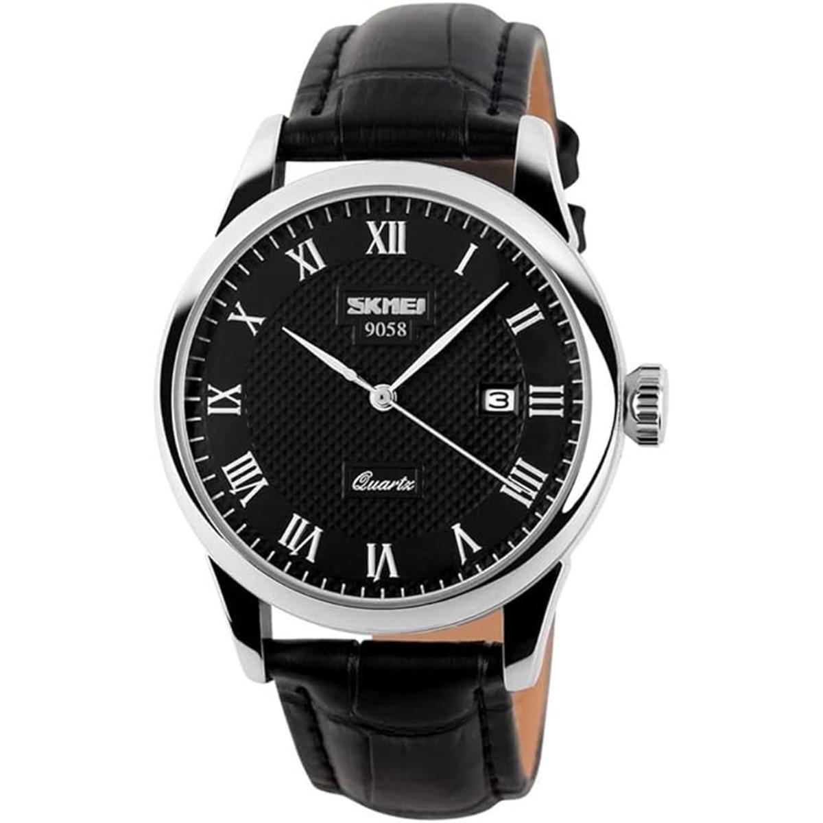 Reloj de cuarzo para hombre número romano casual de