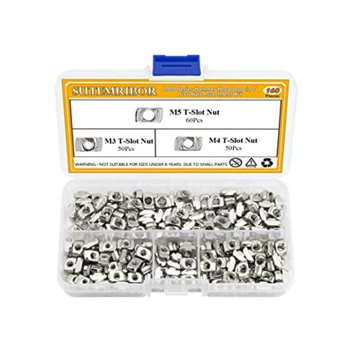 Sutemribor 160 tuercas T serie 2020 tuercas en T M3 M4 M5