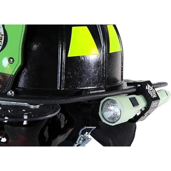 Soporte de linterna de aluminio para casco de bombero