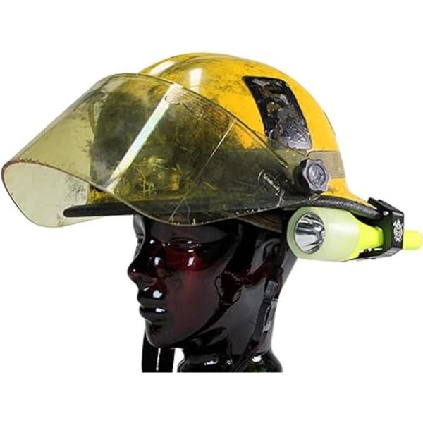 Soporte de linterna de aluminio para casco de bombero