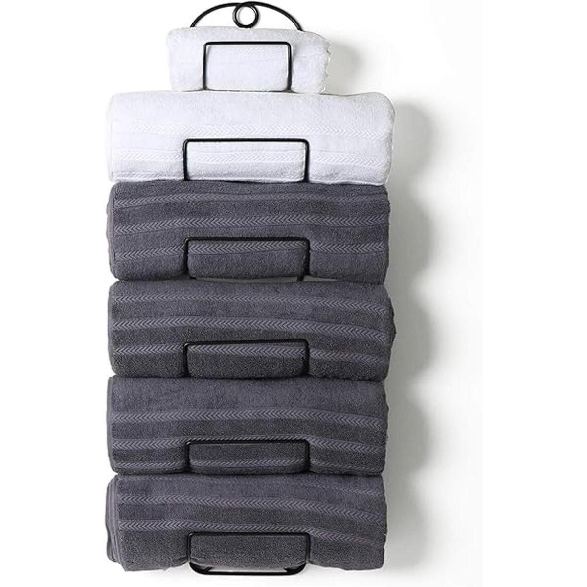 SODUKU Toallero de pared para baño anaquel para toallas