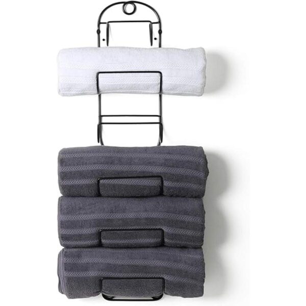 SODUKU Toallero de pared para baño anaquel para toallas