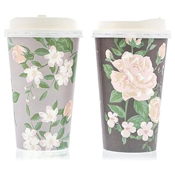 Paquete de 48 tazas de papel desechables para café de 16
