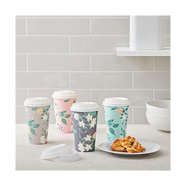 Paquete de 48 tazas de papel desechables para café de 16
