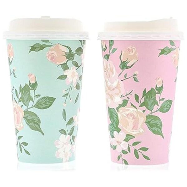 Paquete de 48 tazas de papel desechables para café de 16
