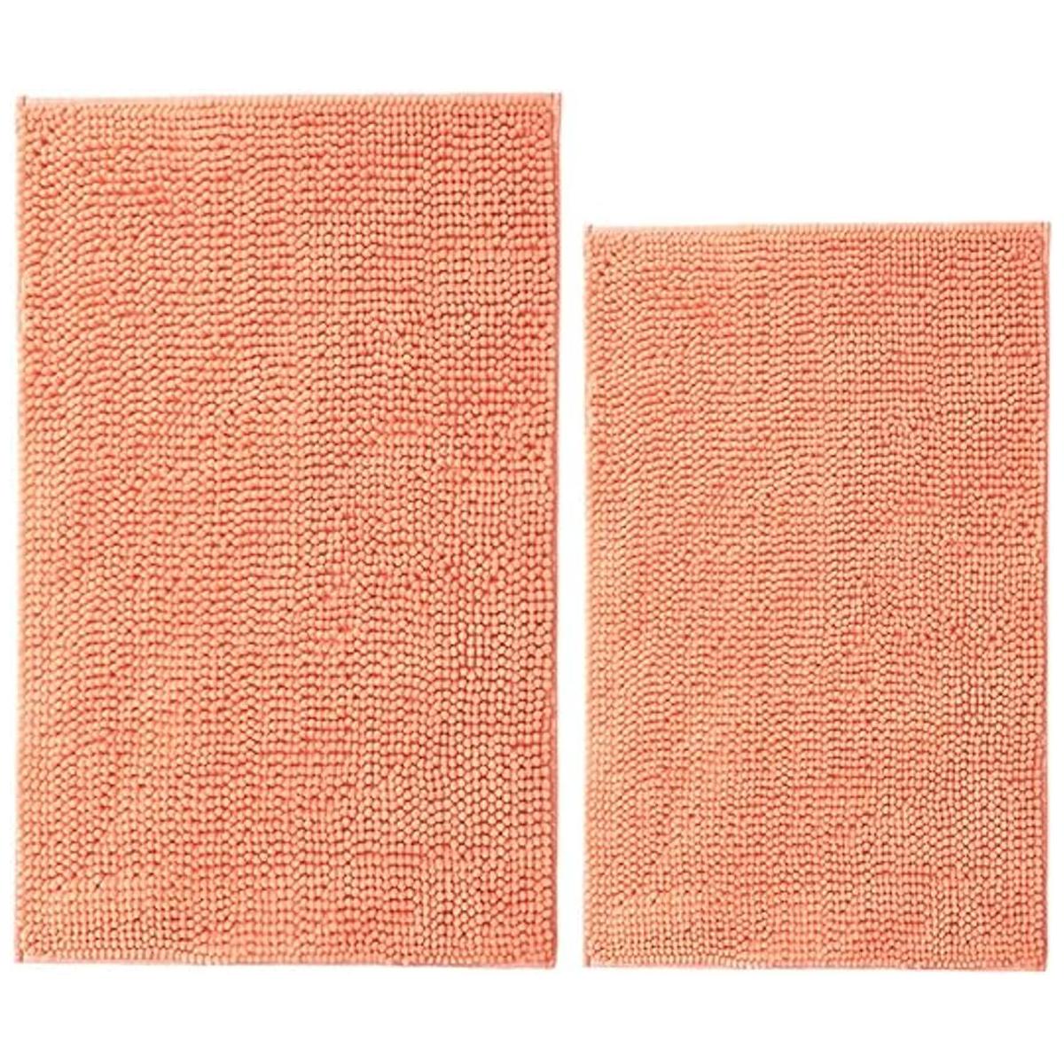 Cosyroom Juego de 2 alfombras de baño antideslizantes