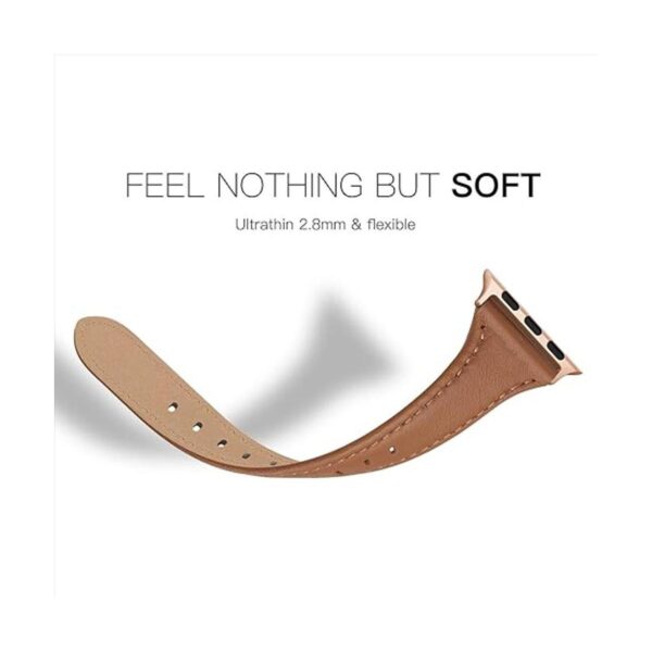 SWEES Correa de piel compatible con iWatch de 1.496 in y_5