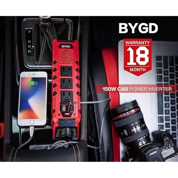 BYGD Inversor de corriente para automóvil de 150 W_2