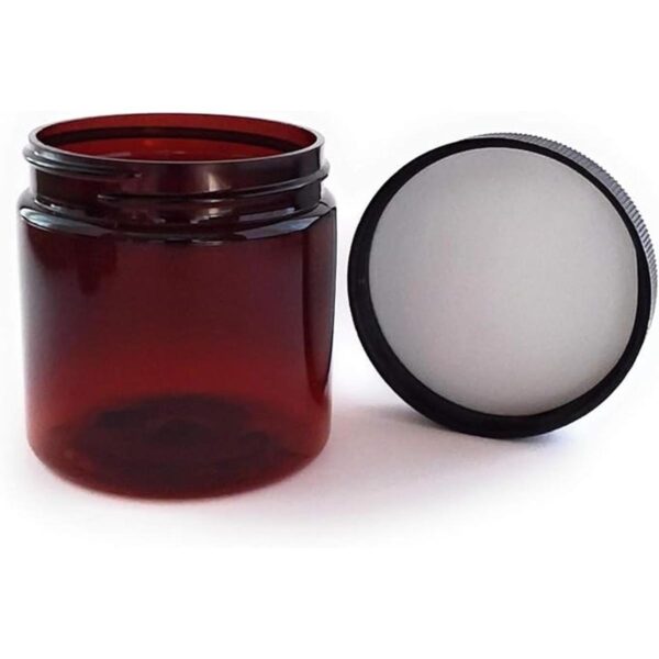 Frascos de plástico ámbar de 0.4 fl oz con tapas_6