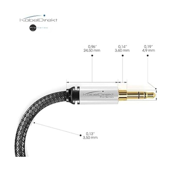 CableDirect Cable auxiliar cable de audio de 4 pies_2