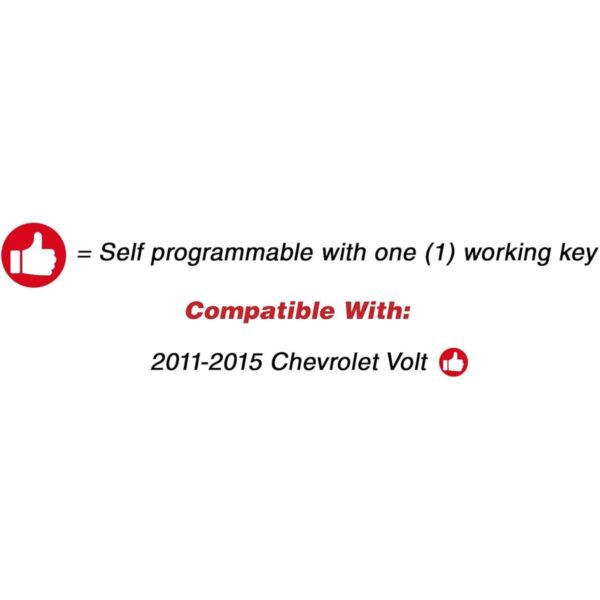 KeylessOption Llavero sin llave para coche Chevy Volt_4