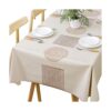 TruDelve Mantel de vinilo lavable para mesa rectangular