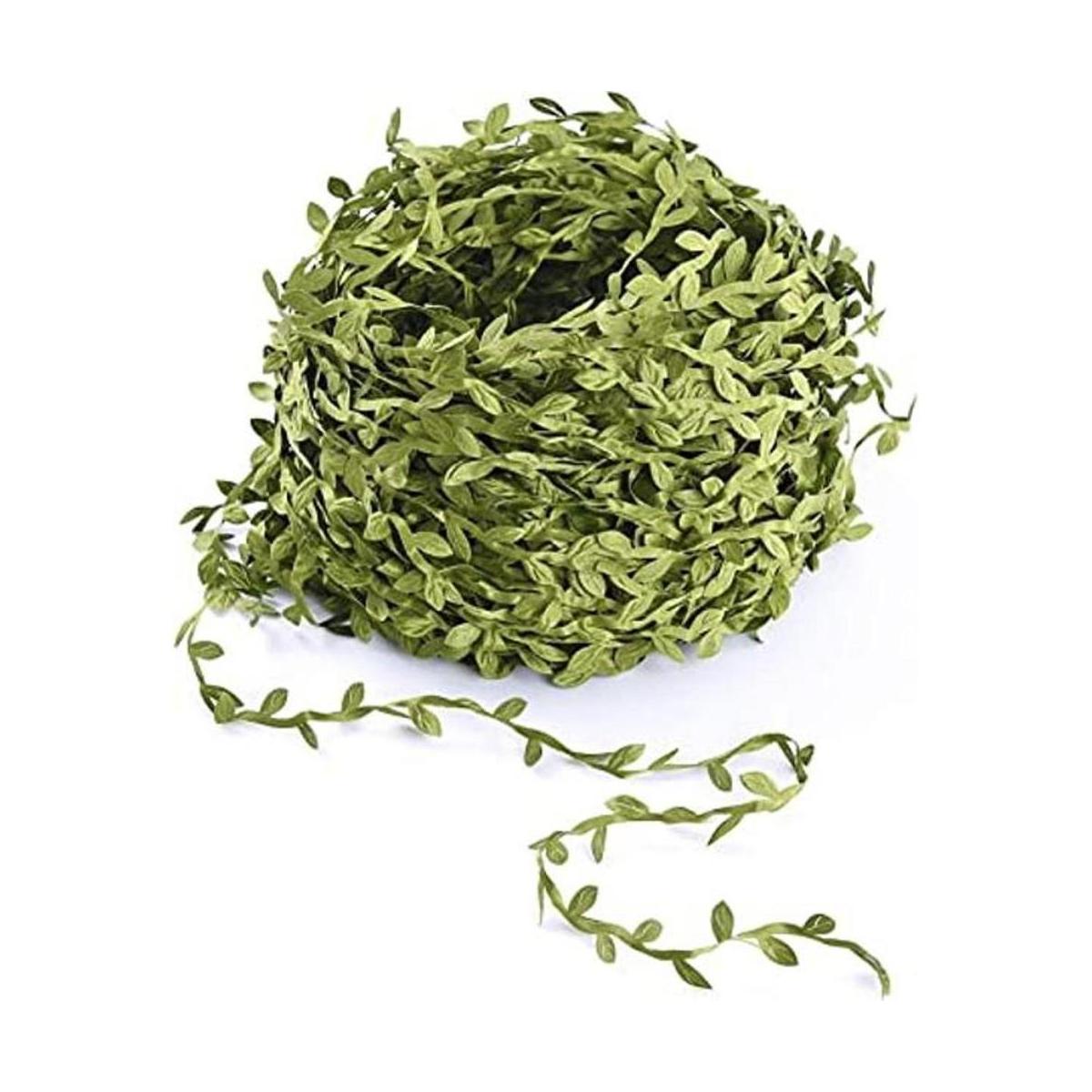 Lvydec Guirnalda artificial de vid verde 265 pies cinta
