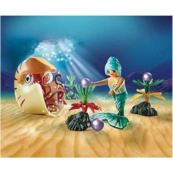 PLAYMOBIL Sirena con góndola de caracol de mar_4