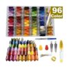 Kit de hilo para bordar 100 algodón bobinas de hilo de_5