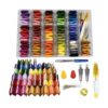 Kit de hilo para bordar 100 algodón bobinas de hilo de_1