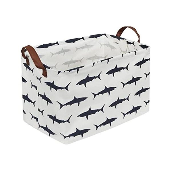 Sanjiaofen Cesta plegable rectangular de tela para_1