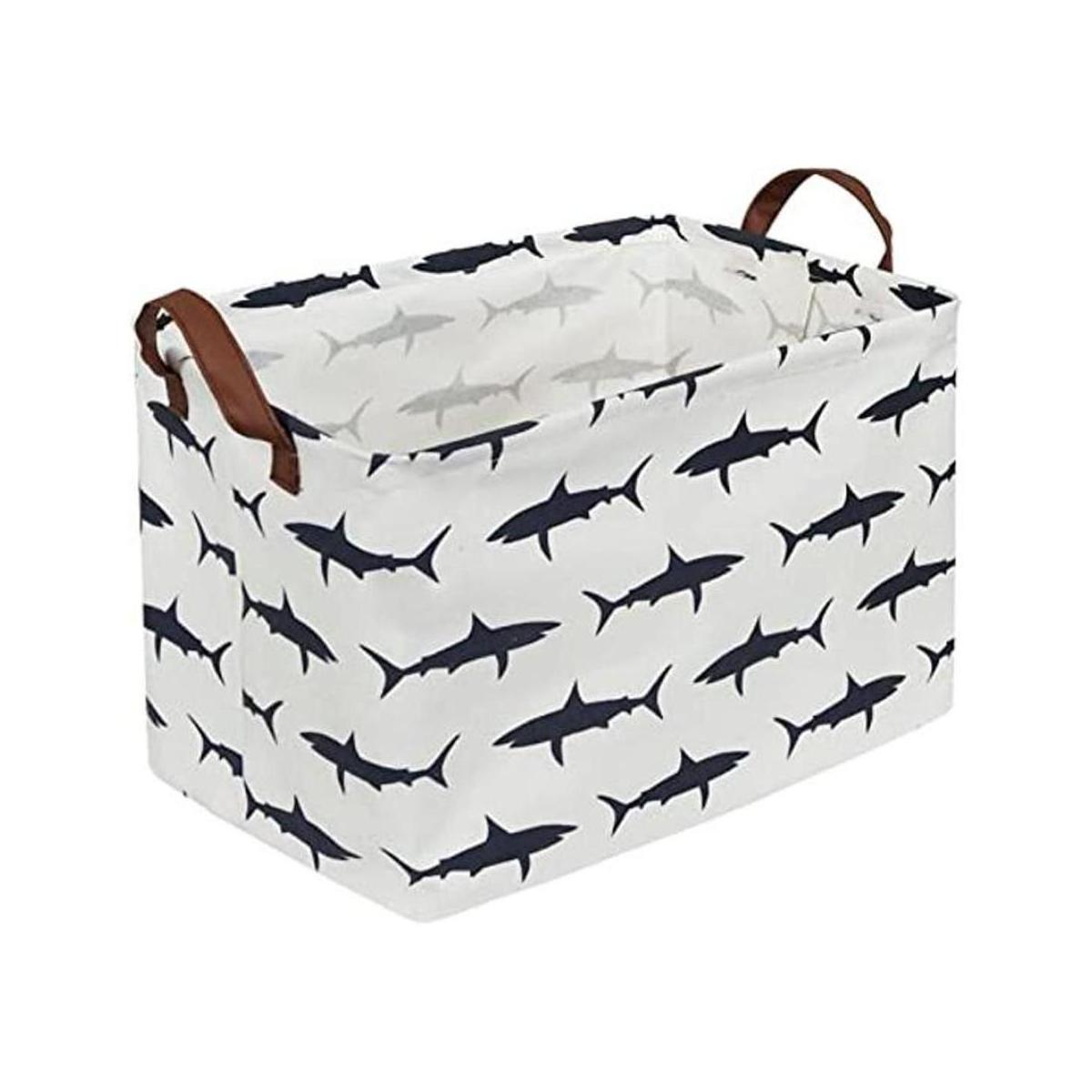 Sanjiaofen Cesta plegable rectangular de tela para