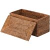 Kouboo La Jolla Caja rectangular de ratán color marrón_2