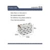 Sanjiaofen Cesta plegable rectangular de tela para_2