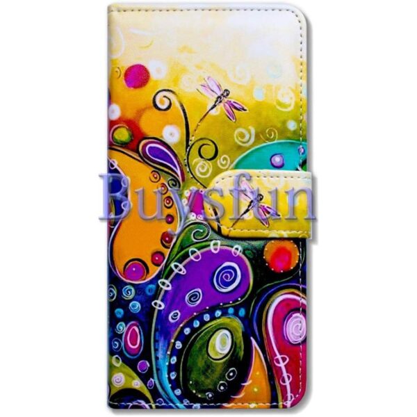 Bfun Funda de piel sintética con tapa para iPhone XR con_3