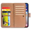 Bfun Funda de piel sintética con tapa para iPhone XR con_5