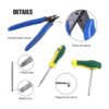 Glarks Kit de cortador de cable eléctrico de compresión