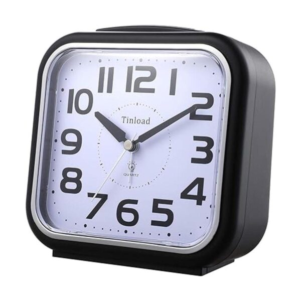 Reloj despertador analógico silencioso de 5.5 pulgadas sin_2