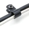 Heyous Abrazadera de cable tipo R de nailon con tornillo