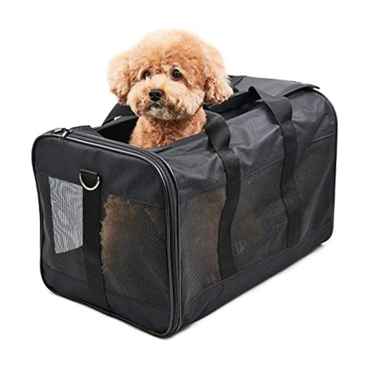 ScratchMe Bolsa portátil de viaje para mascotas de lado