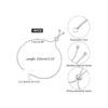 UNICRAFTALE Pulsera de cadena deslizante ajustable de_5